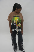 BROWN VIP MONSTER T SHIRT