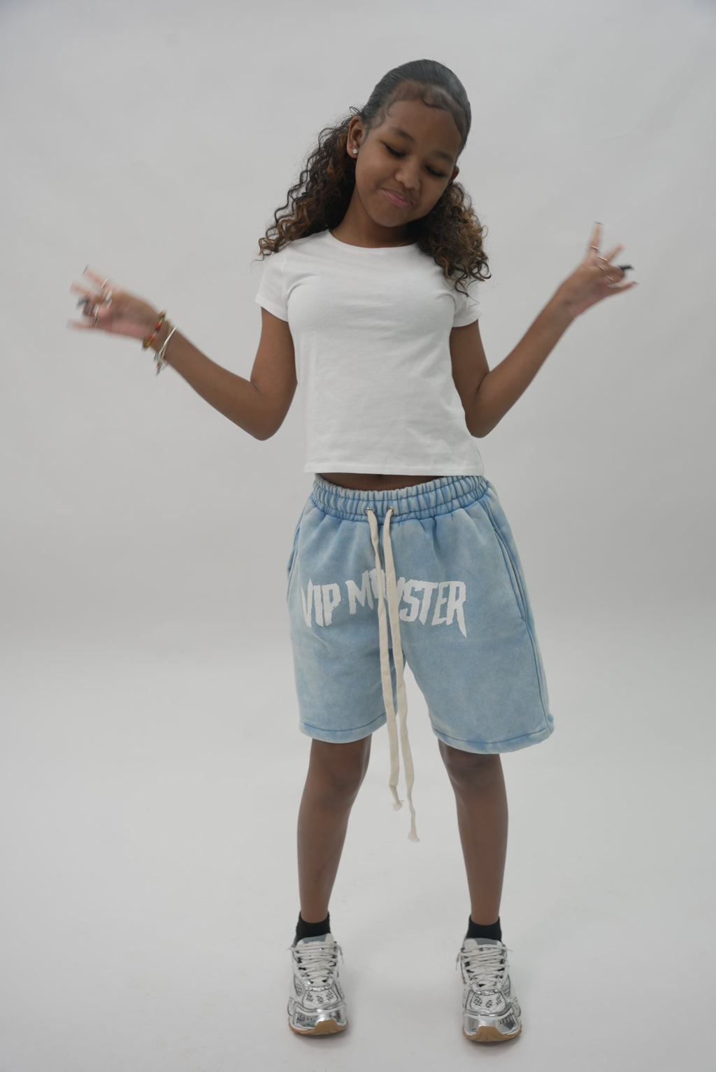 BLUE SWEAT SHORTS