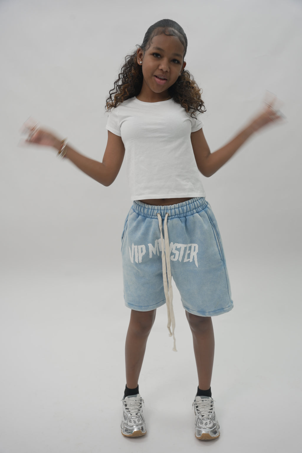 BLUE SWEAT SHORTS