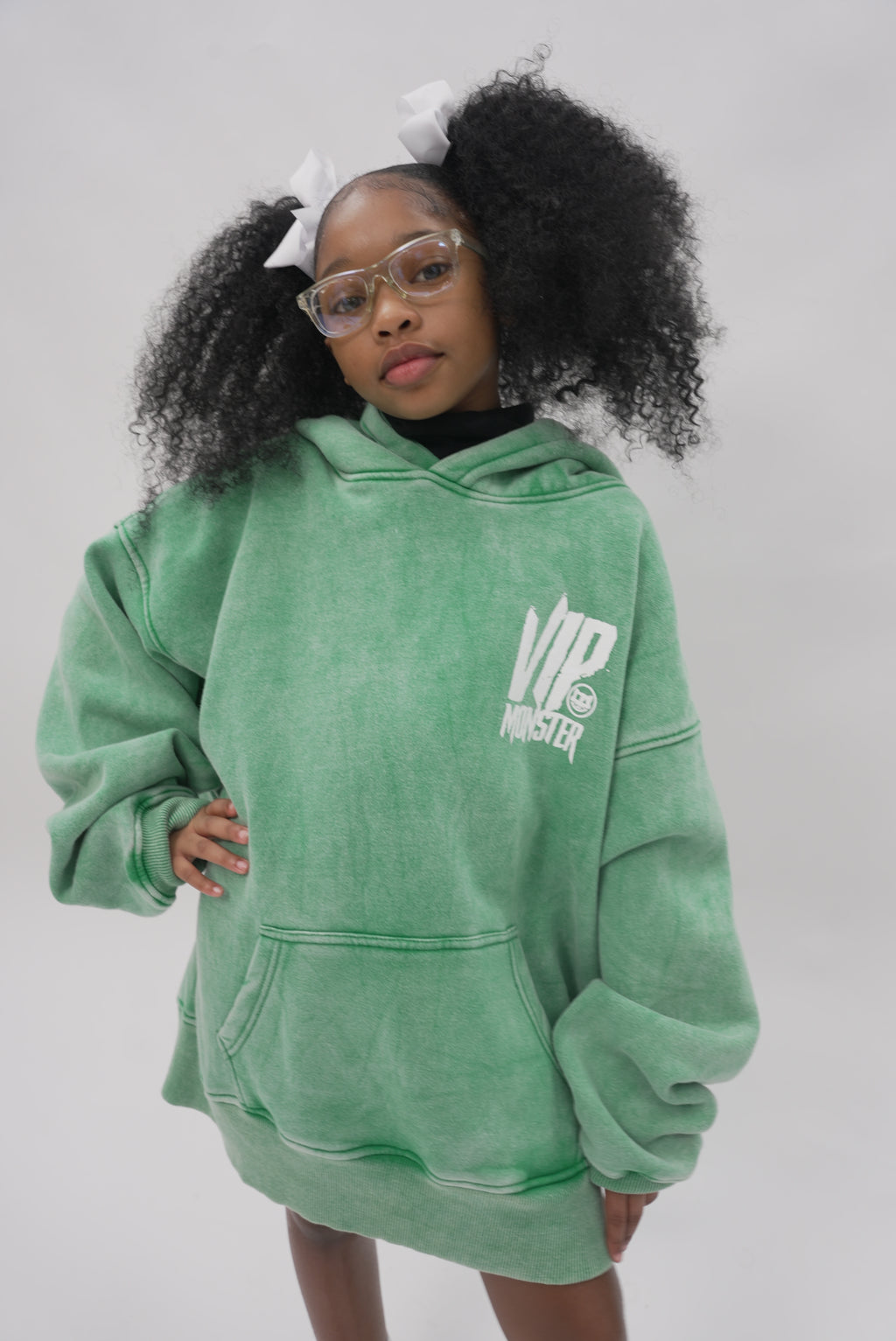 GREEN VIP MONSTER HOODIE